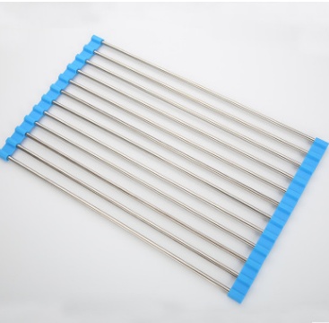 Folding Kitchen Drain Sink Rack Stainless Steel - Image 3