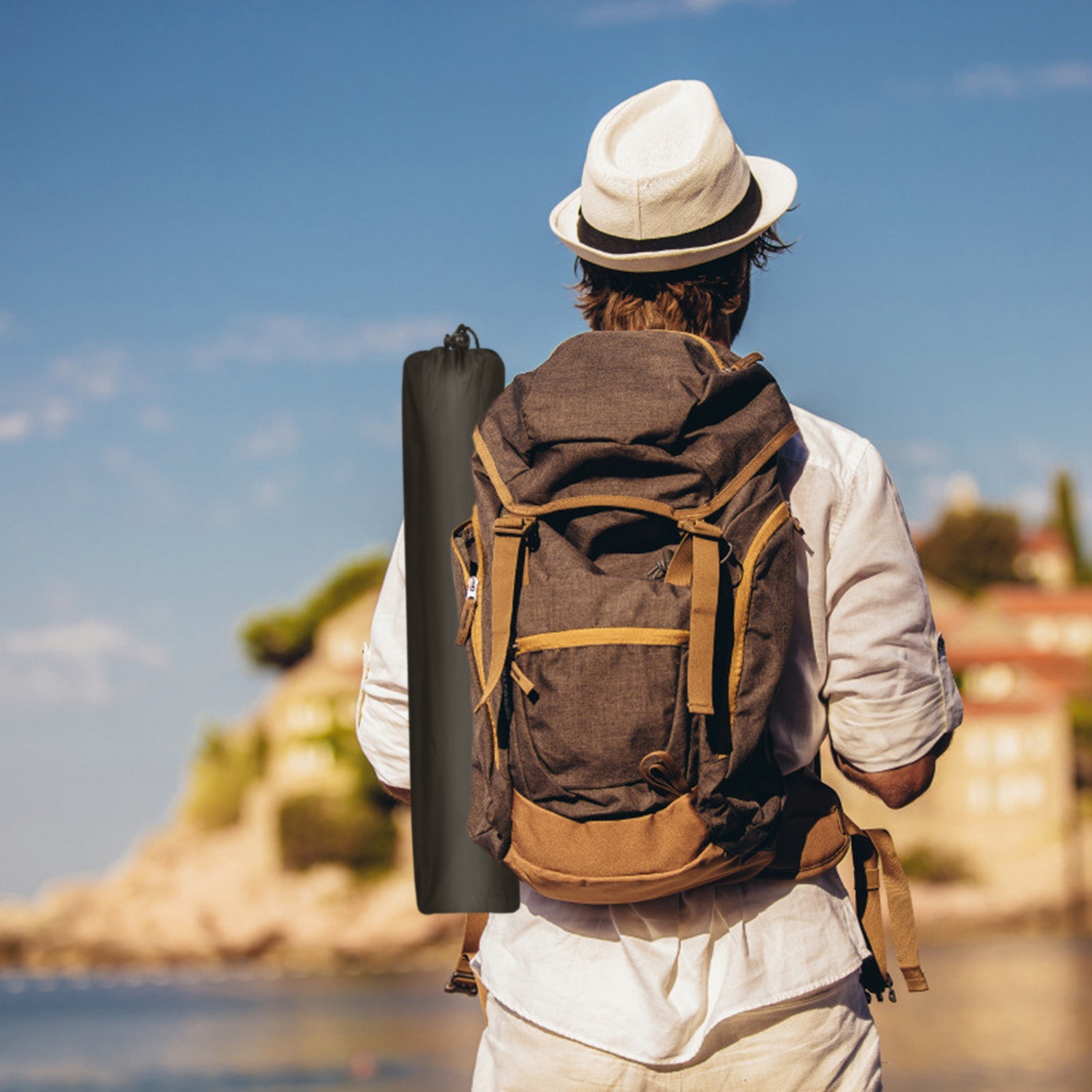 1Pc Foldable Camping Table Portable Picnic Table Lightweight Travel Desk With Cup Holder Carrying Bag - Image 6